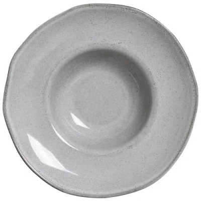 Porto Brasil Deep Rim Plate Set Of 4 In Gray