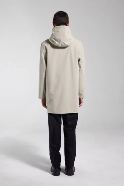 Stutterheim Stockholm Lightweight Zip Matte Raincoat In Neutral