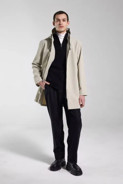 Stutterheim Stockholm Lightweight Zip Matte Raincoat In Neutral