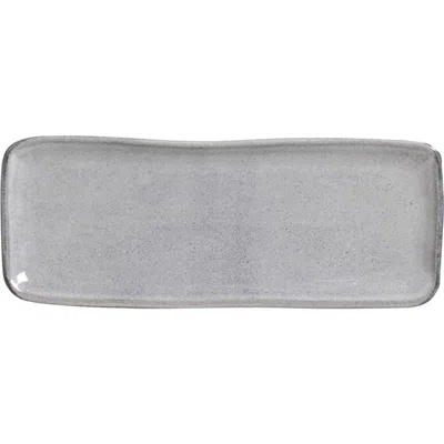 Porto Brasil 12.99" Stoneware Medium Rectangular Platters, Set Of 4 In Gray