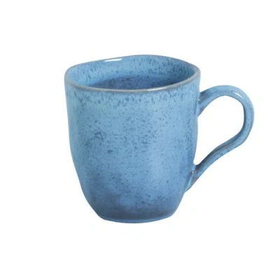 Porto Brasil Stoneware Coffee Mugs, Set Of 4 In Blue