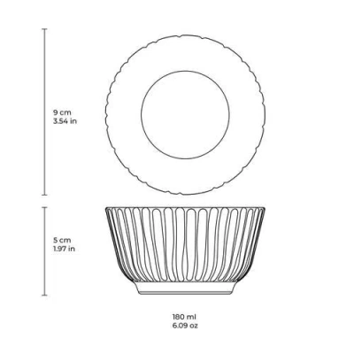 Porto Brasil Linhas Ramekin Set Of 6 In Neutral