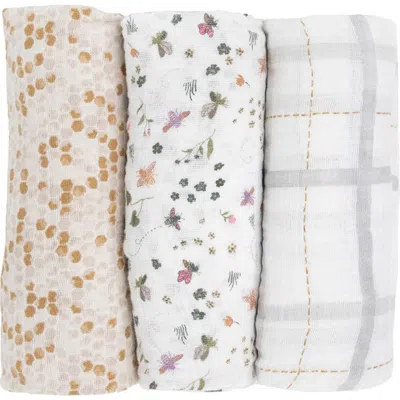 Little Unicorn 3-pack Cotton Muslin Swaddle Blankets In Multi