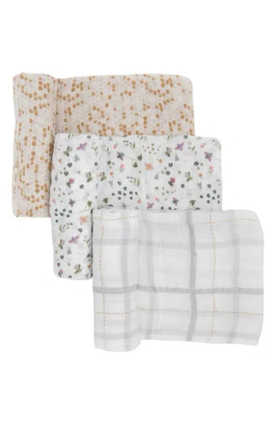 Little Unicorn 3-pack Cotton Muslin Swaddle Blankets In Multi