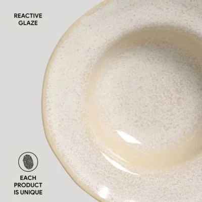 Porto Brasil Dessert/deep Rim Plate Set Of 4 In Neutral