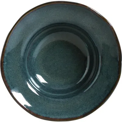 Porto Brasil Dessert/deep Rim Plate Set Of 4 In Green