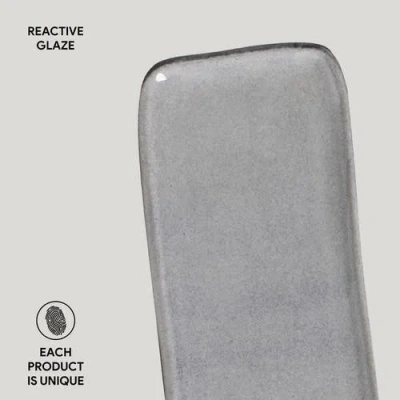 Porto Brasil Rectangular Platter Small Set Of 4 In Gray