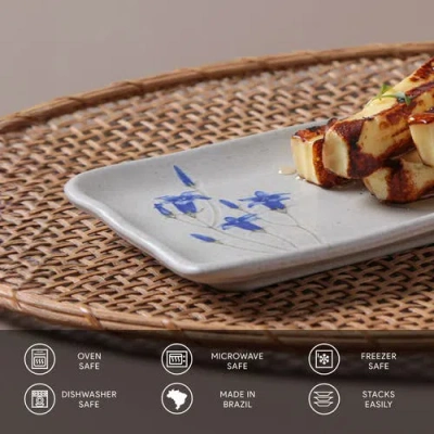 Porto Brasil Rectangular Platter Medium Set Of 4 In Neutral