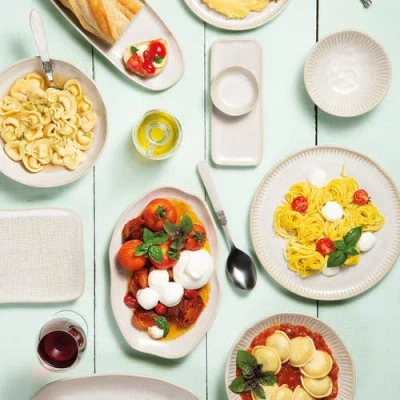 Porto Brasil Rectangular Platter Medium Set Of 4 In Neutral