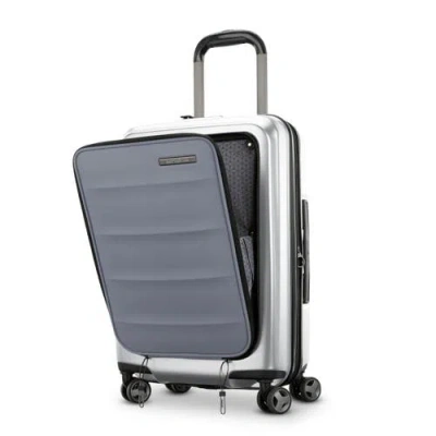 Samsonite Octiv 2-piece Set (pro Front Pocket 20/28) Hardside Spinner In Silver