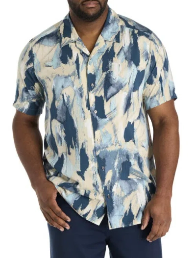 Perry Ellis Men's Ecoveroâ¢ Abstract Print Shirt In Blue
