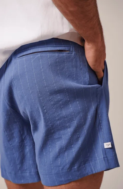Leisure Lab Laid Back Linen Short In Blue