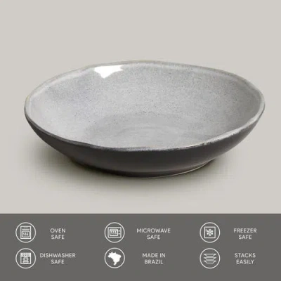 Porto Brasil Salad Bowl Set Of 6 In Gray