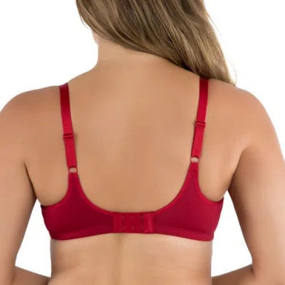 Parfait Pearl Non-padded Seamless Minimizer Bra In Red