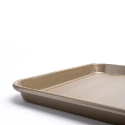 Cuisipro 13.5 X 9.5-inch Rectangular Steel Nonstick Baking Sheet Pan In Brown