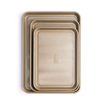 Cuisipro 13.5 X 9.5-inch Rectangular Steel Nonstick Baking Sheet Pan In Brown