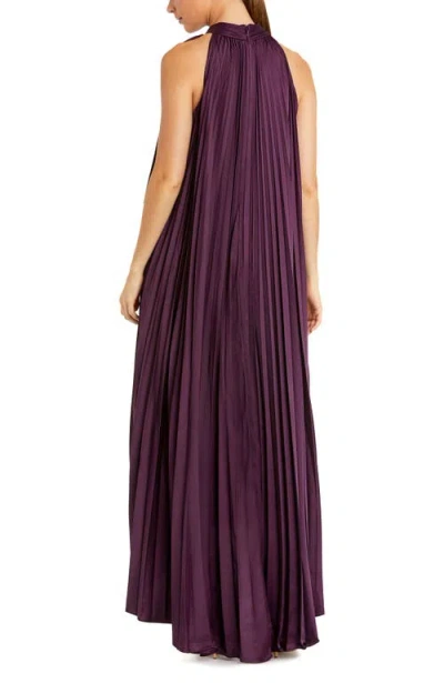 Mac Duggal 11639 Pleated Formal Prom High Low Dress In Purple