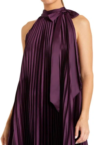 Mac Duggal 11639 Pleated Formal Prom High Low Dress In Purple
