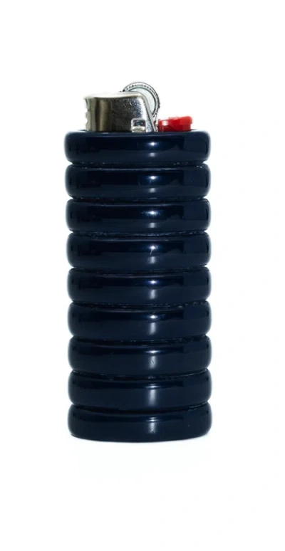 Fry Powers Gio Resin Lighter Holder In Blue