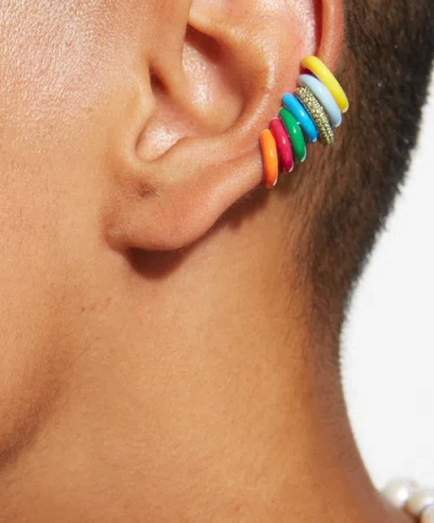 Fry Powers Sparkle Ear Cuffs In Green