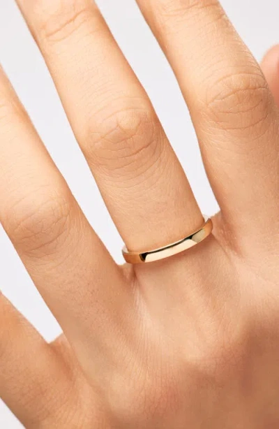Ana Luisa Solid Gold Slim Eclipse Ring In Gold