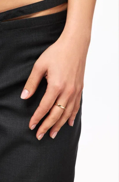 Ana Luisa Solid Gold Slim Eclipse Ring In Gold