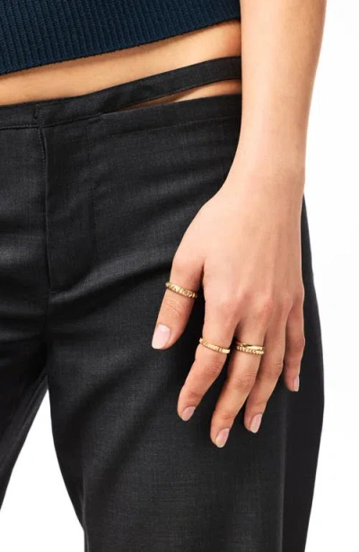 Ana Luisa Solid Gold Slim Eclipse Ring In Gold