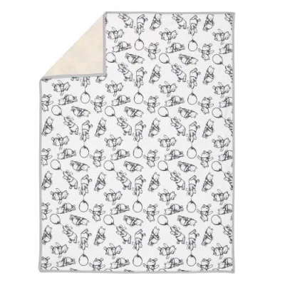 Lambs & Ivy Disney Baby Winnie The Pooh Baby Blanket In White | ModeSens