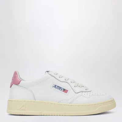 Autry White Logoed Leather Sneakers In White