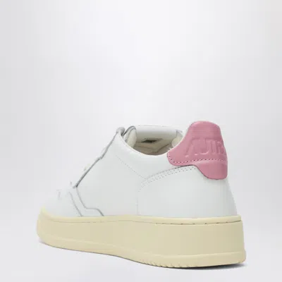 Autry White Logoed Leather Sneakers In White