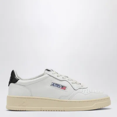 Autry Sneakers Dals Low In White And Black Leather In White