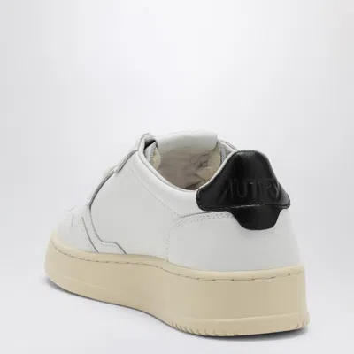 Autry Sneakers Dals Low In White And Black Leather In White