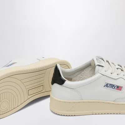 Autry Sneakers Dals Low In White And Black Leather In White