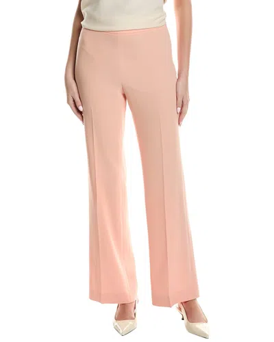 Lafayette 148 New York Gates Side Zip Flared Pant In Pink