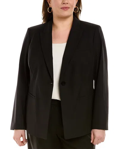 Lafayette 148 Plus Harvey Wool-blend Jacket In Black