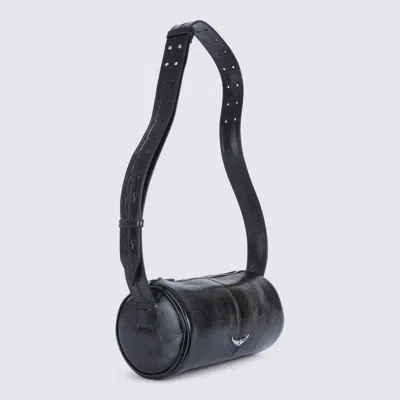 Zadig & Voltaire Le Doudou Vintage Patent Crossbody Bag In Black