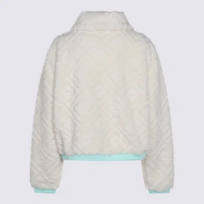 Casablanca Monogrammed Fleece Jacket In Neutral