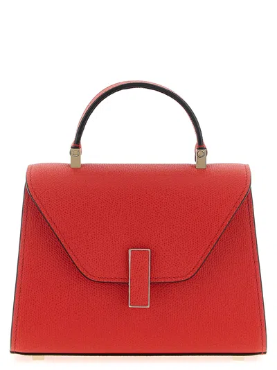 Valextra Iside Mini Textured-leather Tote In Red