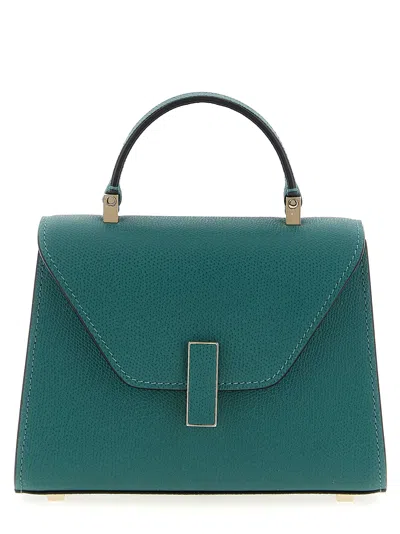 Valextra Iside Micro Leather Handbag In Green