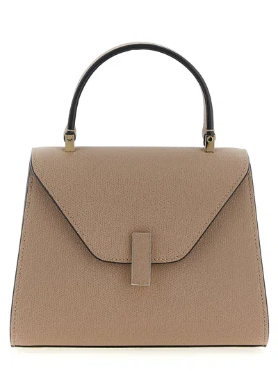 Valextra Micro Iside Leather Crossbody Bag In Brown