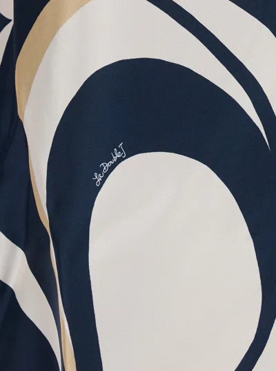 La Doublej Multicolor Long Dress With All-over Geometric Motif In Fabric Woman In Multi