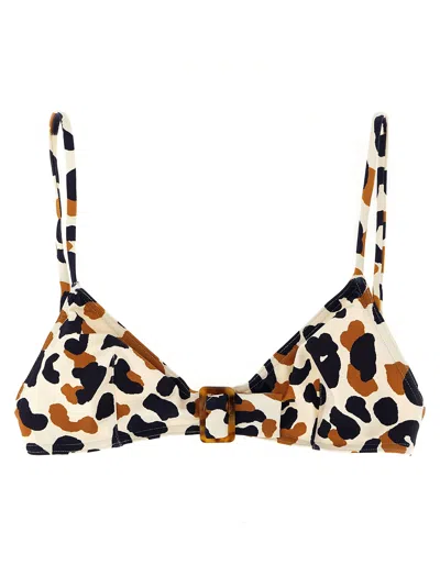 Eres Ecailles Polka-dot Buckle Bikini Top In Multi