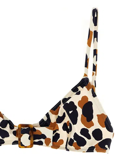 Eres Ecailles Polka-dot Buckle Bikini Top In Multi