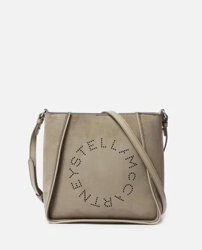 Stella Mccartney Khaki Crossbody Bag With Adjustable Strap In Neutral