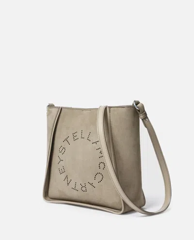 Stella Mccartney Khaki Crossbody Bag With Adjustable Strap In Neutral