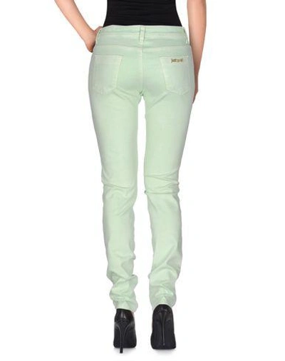 Shop Just Cavalli Casual Pants In Light Green