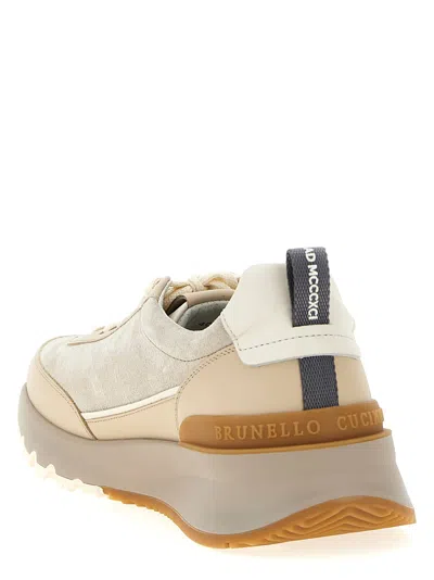 Brunello Cucinelli Sneakers Featuring Pull Tab
