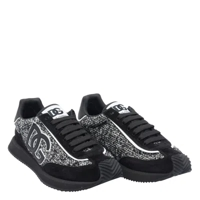 Dolce & Gabbana Dolce&gabbana Men Dg Cushion Sneakers In Black