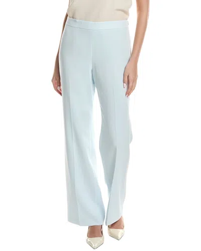 Lafayette 148 Techno Stretch Twill Vesey Flare Pants In Blue Dust In Blue