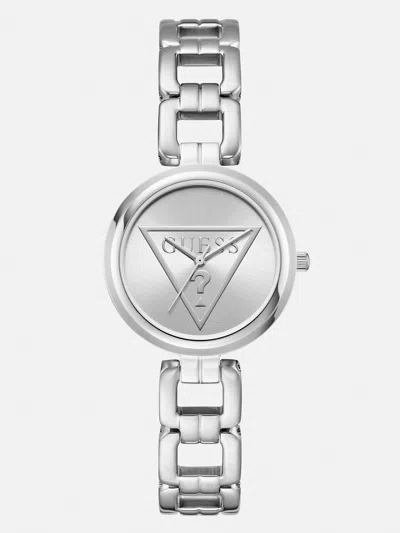 Guess Factory Silver-tone Triangle Analog Watch In Multi
